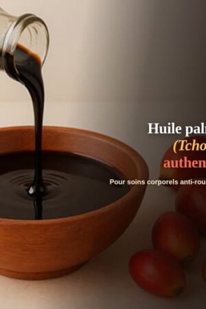 Huile de Palmiste Noire (Tchotcho) Pure – Soin Apaisant Anti-Rougeurs pour Bébé (1L)
